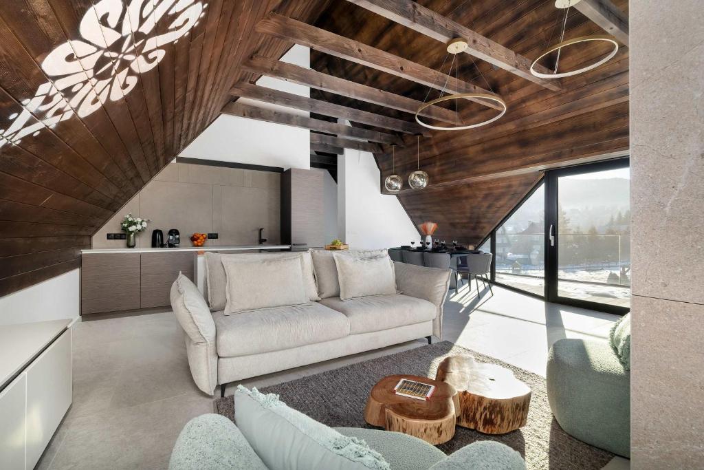 Image 1 of Luxury Apartment in Kościelisko with Mountain View and Air Conditioned Living Room by Renters Prestige