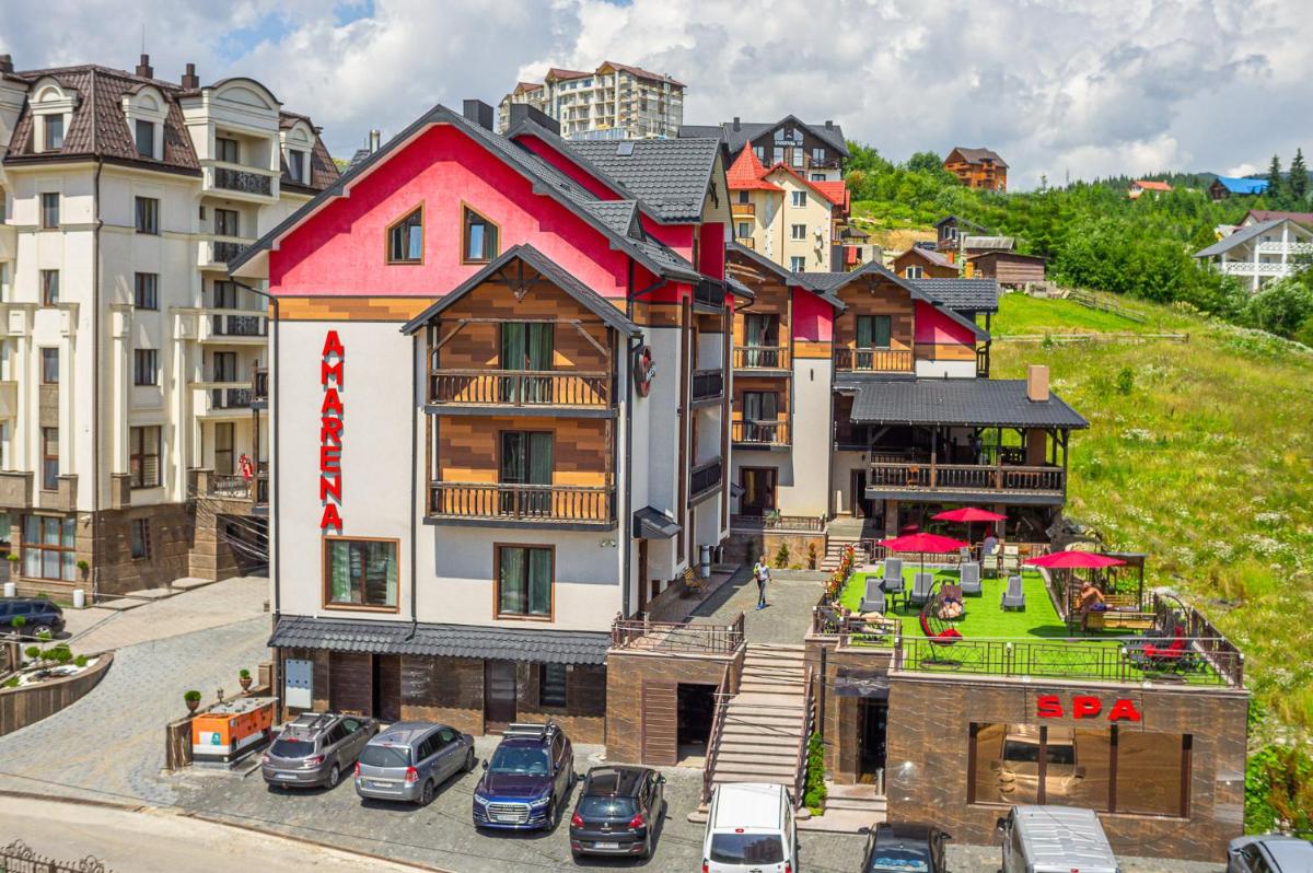 Image 4 of Amarena SPA Hotel – Breakfast included in the price Spa Swimming pool Sauna Hammam Jacuzzi Restaurant inexpensive and delicious food Parking area Barbecue 400 m to Bukovel Lift 1 room and cottages
